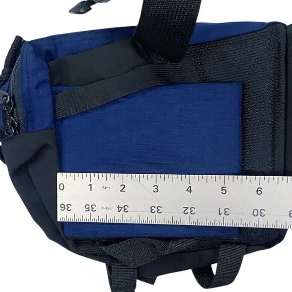 Vintage JanSport Outdoors Belt Bag 2 Bottle Holders Zippered Pockets Rare 90’s - Picture 9 of 12